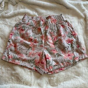 NWT Pink ‎Briggs Ladies’ Linen Blend Short